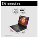 HP Omen 16" Transcend Dimensions