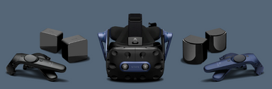 VIVE Pro 2 Kit with Controllers and Base Stations