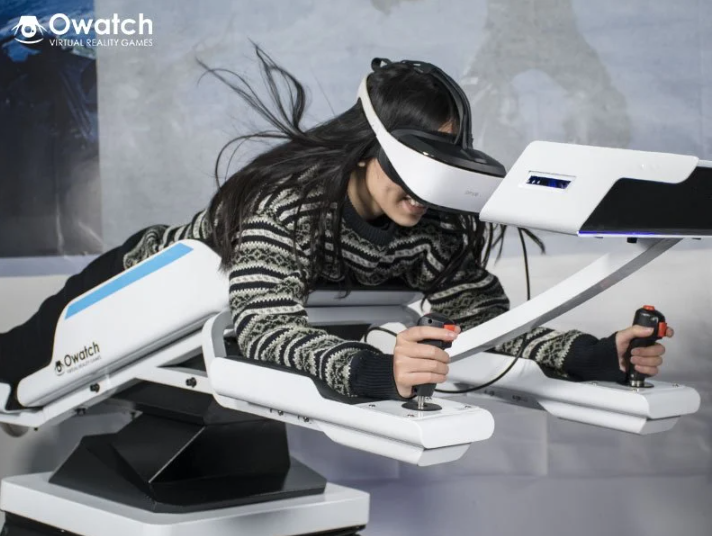 VR Flight Simulator Immersive Gaming Experience