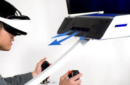 VR Flight Simulator with Air Flow for a Realistic Flying Sensation