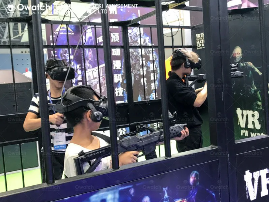 VR Multiplayer Team Simulator Ergonomic Haptics with PP Gun